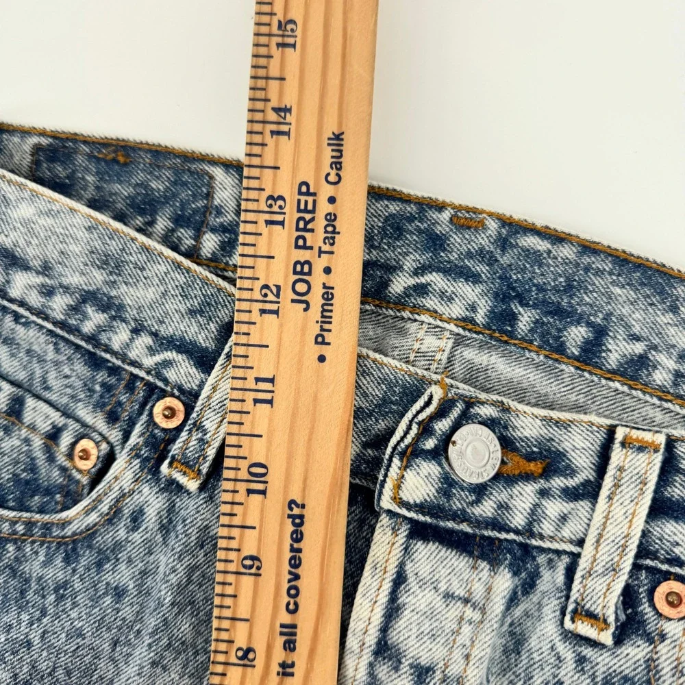 Vintage Levi's 501 Men's 32x32 Acid Wash Jeans USA Made Blue Denim‎ 90s Button